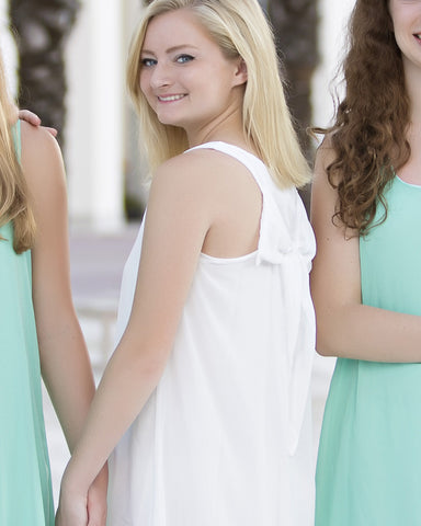 Seaside Bow Dress (WHITE)